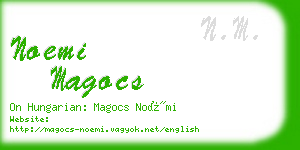 noemi magocs business card